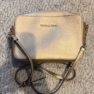 Michael Kors Metallic Gold Crossbody Bag